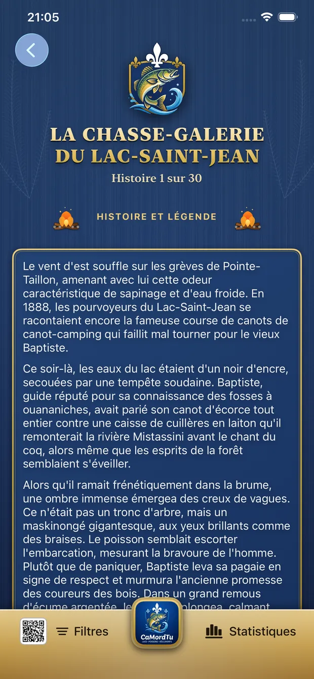 Lecture d'une légende